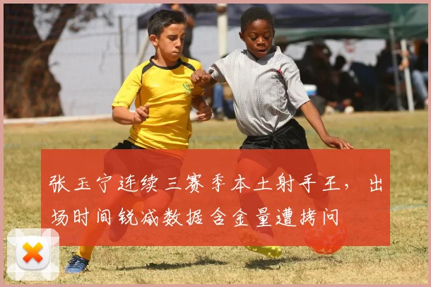 张玉宁连续三赛季本土射手王，出场时间锐减数据含金量遭拷问